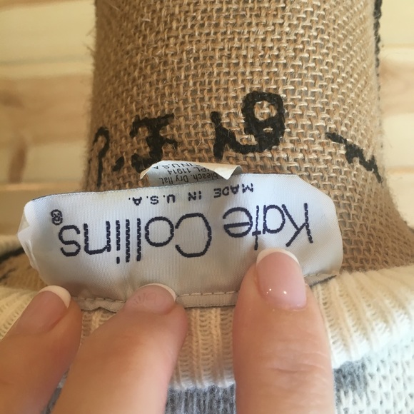 Vintage 90's Cabbage Rose Sweater Medium - Picture 5 of 6